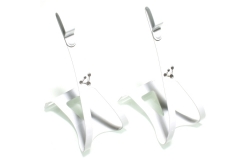 GENETIC Steel Single Toe Clips white