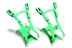 GENETIC Steel Double/Double Toe Clips lime